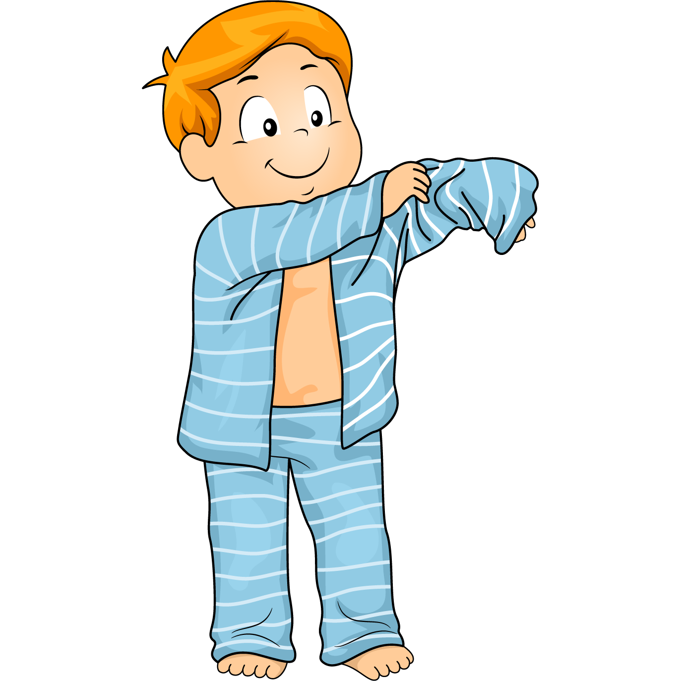 put on my pajamas